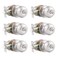 Probrico 6 Pack Round Privacy Door KnobThumb Turn Lock on The Inside Keyless Doorknobs InteriorExterior LocksetPrivacy Knobs for BedroomBathroomSatin Nickel Modern Design Door Hardware