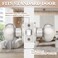 Probrico 6 Pack Round Privacy Door KnobThumb Turn Lock on The Inside Keyless Doorknobs InteriorExterior LocksetPrivacy Knobs for BedroomBathroomSatin Nickel Modern Design Door Hardware