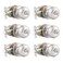 Probrico 6 Pack Round Privacy Door KnobThumb Turn Lock on The Inside Keyless Doorknobs InteriorExterior LocksetPrivacy Knobs for BedroomBathroomSatin Nickel Modern Design Door Hardware