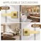 Probrico 8 Pack Gold Privacy Door HandlesHeavy Duty Satin Brass Door Knobs with Lock for Bedroom and BathroomSquare Interior Keyless Locksets