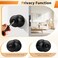 Probrico Black Door Knob 7 Pack Interior Bedroom Doorknob with Lock Keyless Door Handles with Inside Privacy Locking Function Colonial Ball Knob Universible Levers