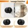 Probrico Door Knob Interior Matte Black Finish 4 Pack Keyless Passage Door Handles Flat Ball Knob with Solid Adjustable 6070mm Latch