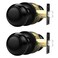 Probrico Door Knob Interior Matte Black Finish 4 Pack Keyless Passage Door Handles Flat Ball Knob with Solid Adjustable 6070mm Latch