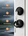 Probrico Flat Black Entry Door Knobs and Single Cylinder Deadbolt Lock Combo Set Exterior Lockset Keyed Alike Set of 4