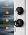 Probrico Flat Black Entry Door Knobs and Single Cylinder Deadbolt Lock Combo Set Exterior Lockset Keyed Alike Set of 4