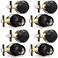 Probrico Flat Black Entry Door Knobs and Single Cylinder Deadbolt Lock Combo Set Exterior Lockset Keyed Alike Set of 4