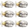 Probrico Privacy Interior Door Knobs Bed and Bath Handle Levers Keyless Brushed Nickel Lockset 6 Pack
