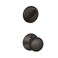 SCHLAGE Schlage F59 PLY 622 Plymouth Interior Knob with Deadbolt Matte Black Interior Half Only