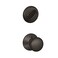 SCHLAGE Schlage F59 PLY 622 Plymouth Interior Knob with Deadbolt Matte Black Interior Half Only