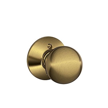 SCHLAGE Knob NonTurning Lock Bright Chrome F170 GEO 625