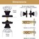 SHINY HANDLES Crystal Door Knobs Interior for Hall and Closet Passage Glass Door konbs Venetian Bronze1Pack