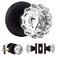 SHINY HANDLES Crystal Door Knobs Interior for Hall and Closet Passage Glass Door konbs Venetian Bronze1Pack