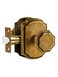 SORWDUERM 2 Pack Antique Brass Door Knob Passage Door Knobs Interior Door Knob for Hall and ClosetZinc Alloy