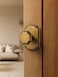 SORWDUERM 2 Pack Antique Brass Door Knob Passage Door Knobs Interior Door Knob for Hall and ClosetZinc Alloy