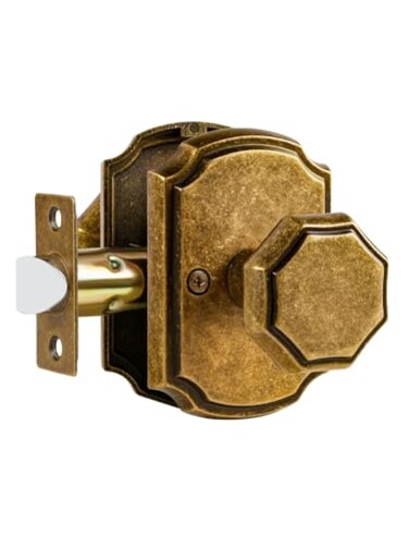 SORWDUERM 2 Pack Antique Brass Door Knob Passage Door Knobs Interior Door Knob for Hall and ClosetZinc Alloy