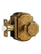 SORWDUERM 2 Pack Antique Brass Door Knob Passage Door Knobs Interior Door Knob for Hall and ClosetZinc Alloy