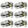 SUNTAI Privacy Door Knobs6 Pack Satin Nickel Round Doorknobs InteriorExterior Lockset Keyless Door Handle with Lock for BedroomsBathrooms