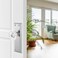 ToPToToo SingleSide Glass Dummy Door KnobsInactive Door Knobs for ClosetAntique Bifold Door Knobs ReplacementCrystal Dummy Door HandlesBrushed Nickel2 Pack