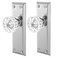 ToPToToo SingleSide Glass Dummy Door KnobsInactive Door Knobs for ClosetAntique Bifold Door Knobs ReplacementCrystal Dummy Door HandlesBrushed Nickel2 Pack