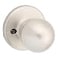 Kwikset Polo Dummy Door Knob Single Sided Handle for Closets French Double Doors and Pantry Satin Nickel NonTurning Interior PushPull Door Knob with Microban Protection