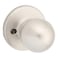 Kwikset Polo Dummy Door Knob Single Sided Handle for Closets French Double Doors and Pantry Satin Nickel NonTurning Interior PushPull Door Knob with Microban Protection