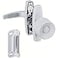 National Hardware N212993 Screen Door Handle Knob Latch White Storm Door Lock Replacement for 58 in to 138 in Thick Doors with 112 in 134 in 3 in Hole Spacing