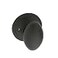 Copper Creek EK2090BC Egg Door Knob Dummy Function 1 Pack in Black