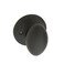 Copper Creek EK2090BC Egg Door Knob Dummy Function 1 Pack in Black