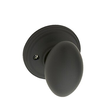 Copper Creek EK2090BC Egg Door Knob Dummy Function 1 Pack in Black