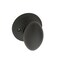 Copper Creek EK2090BC Egg Door Knob Dummy Function 1 Pack in Black