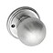 Copper Creek Dummy Interior Door Knob ANSI Grade3 Certified Modern Heavy Duty Handle Easy Install and Reversible for French Doors Closets Non Turning Satin Stainless 1 Pack
