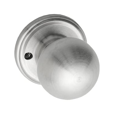 Copper Creek Dummy Interior Door Knob ANSI Grade3 Certified Modern Heavy Duty Handle Easy Install and Reversible for French Doors Closets Non Turning Satin Stainless 1 Pack