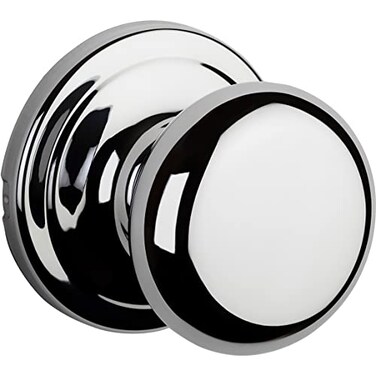 Kwikset Hancock Interior Passage Door Knob Handle For Closet and Hallway Doors NonLocking Doorknob Polished Chrome
