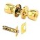 PRIME-LINE PrimeLine MP65041 Privacy Knob Fits 238 In and 234 In Backset Tulip Brass Single Pack