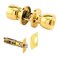 PRIME-LINE PrimeLine MP65041 Privacy Knob Fits 238 In and 234 In Backset Tulip Brass Single Pack