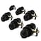 Copper Creek Privacy Interior Door Knob ANSI Grade3 Certified Modern Heavy Duty Handle Easy Install and Reversible for Bedroom Bathroom Closets Matte Black 6 Pack