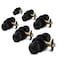 Copper Creek Privacy Interior Door Knob ANSI Grade3 Certified Modern Heavy Duty Handle Easy Install and Reversible for Bedroom Bathroom Closets Matte Black 6 Pack