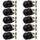 Probrico Door Knob 10 Pack Matte Black Door Handles Colonial Ball Knob Interior Passage Function Knobs for Closet Hallway