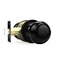 Probrico Black Ball Door Knob Passage Function for Hallway Closet Storeroom Pantry 1 Pack