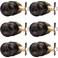 Probrico Oil Rubbed Brozne Door Knobs Privacy Door Locks with Round Ball Interior Door Knobs for Bedroom Bathroom 6 Pack