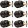 Probrico Oil Rubbed Brozne Door Knobs Privacy Door Locks with Round Ball Interior Door Knobs for Bedroom Bathroom 6 Pack