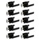 NEWBANG Solid Door Lever Handle Matte Black Finish