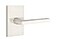 Emtek Dummy Set Modern Rectangular Rosette Helios Lever Satin Nickel