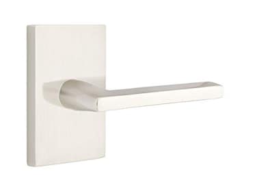 Emtek Dummy Set Modern Rectangular Rosette Helios Lever Satin Nickel