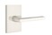 Emtek Dummy Set Modern Rectangular Rosette Helios Lever Satin Nickel