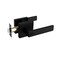 NEWBANG Solid Door Lever Handle Matte Black Finish