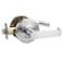 Golingda 1 Pack Grade 2 Comercial Door Lever Locks for Closet and Passage Door with UL 3 Hour Fire Rated ADA Compliant Satin Chrome Finish 26D and 2 34 Backset CommercialCP3PS1P