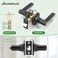 ANNFUZ Entry Door Handle Lock with KeysReversible for Right Left SideNot Keyed Alike Lever Lock SetTurnThumb LockingPerfect for OfficeInterior Exterior Front DoorBedroomMatte Black