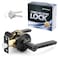 ANNFUZ Entry Door Handle Lock with KeysReversible for Right Left SideNot Keyed Alike Lever Lock SetTurnThumb LockingPerfect for OfficeInterior Exterior Front DoorBedroomMatte Black