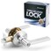 ANNFUZ Privacy Door Handle Without KeyInterior Door Lever with Emergency AccessReversible keyless Doorknob for Right Left SidePerfect for BathroomBedroomRestroomBrushed Nickel